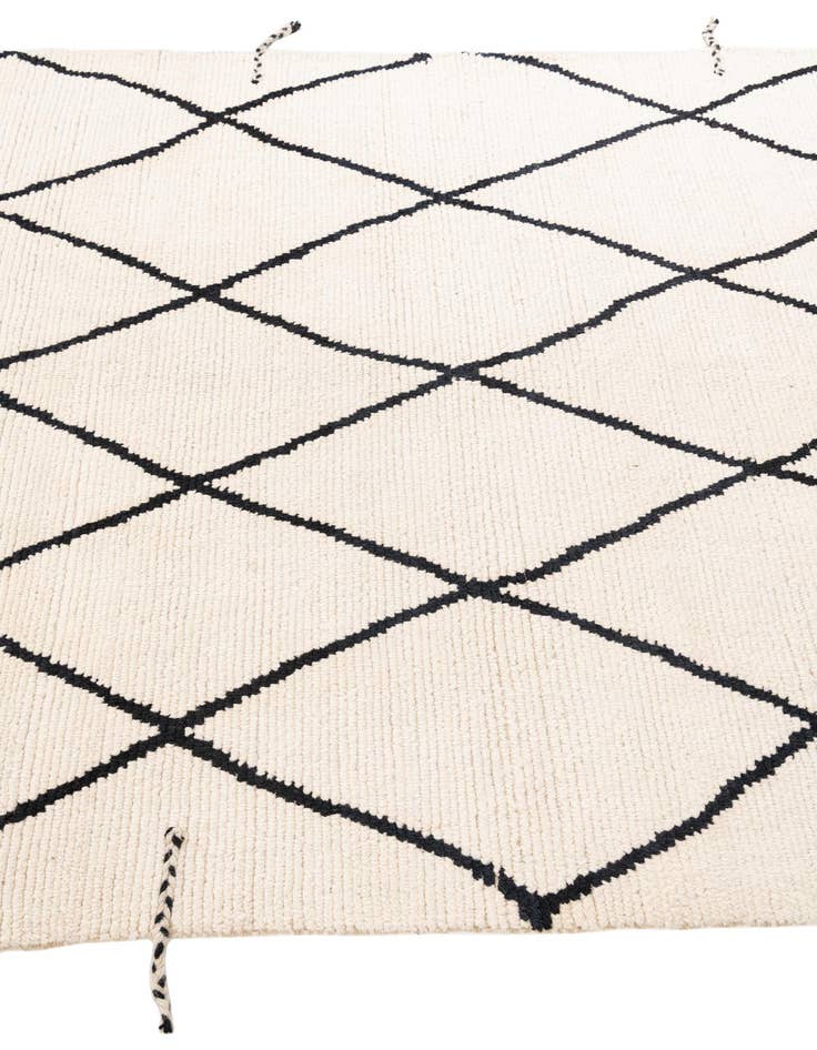 Detail image of  6' 2 x 8' 10  Hand Knotted Moroccan Wool Rug