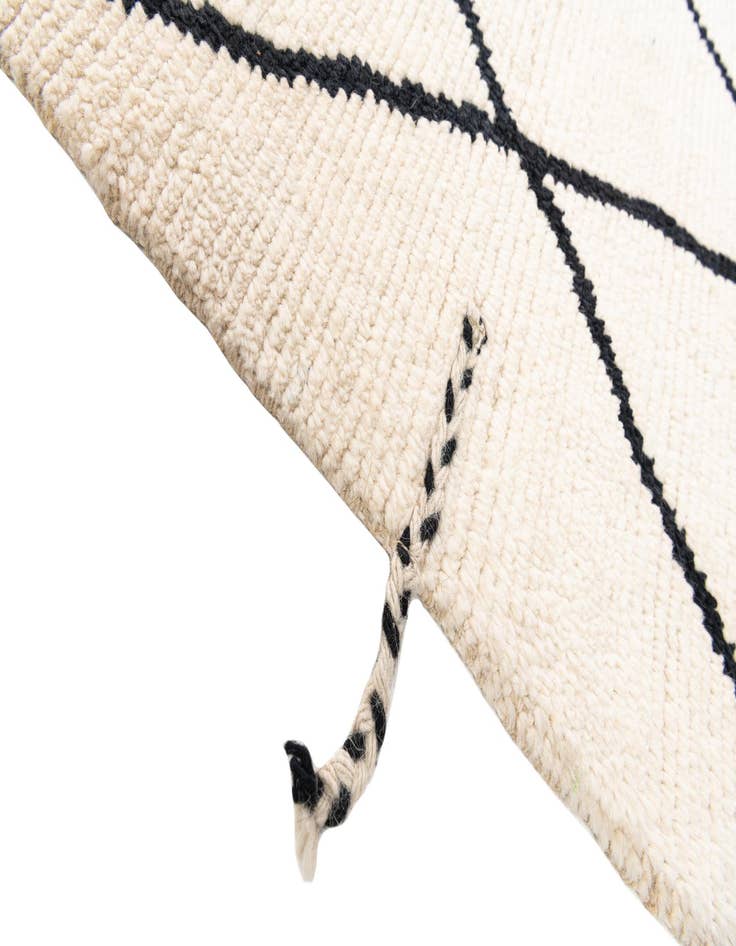 Detail image of  6' 2 x 8' 10  Hand Knotted Moroccan Wool Rug