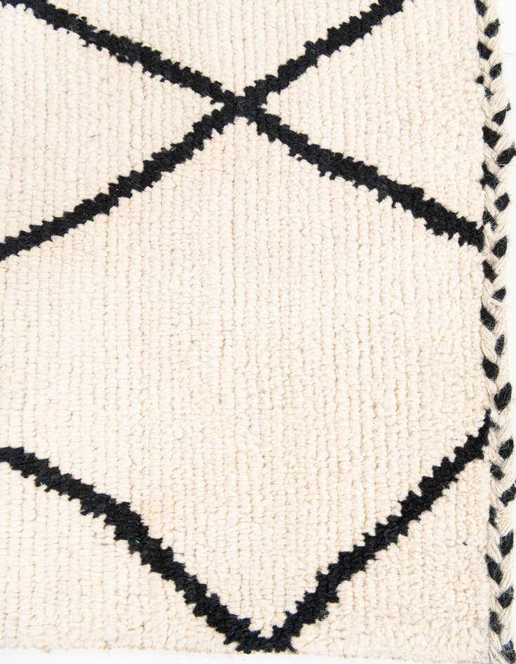 Detail image of  6' 2 x 8' 10  Hand Knotted Moroccan Wool Rug