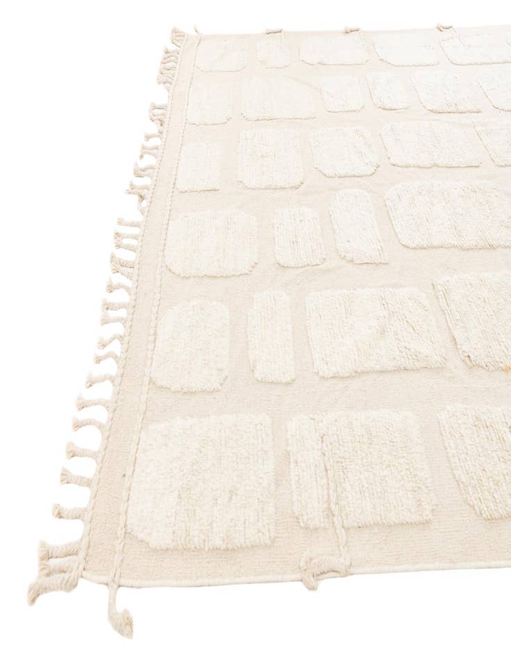 Detail image of  8' 1 x 11' 6  Hand Knotted Moroccan Wool Rug