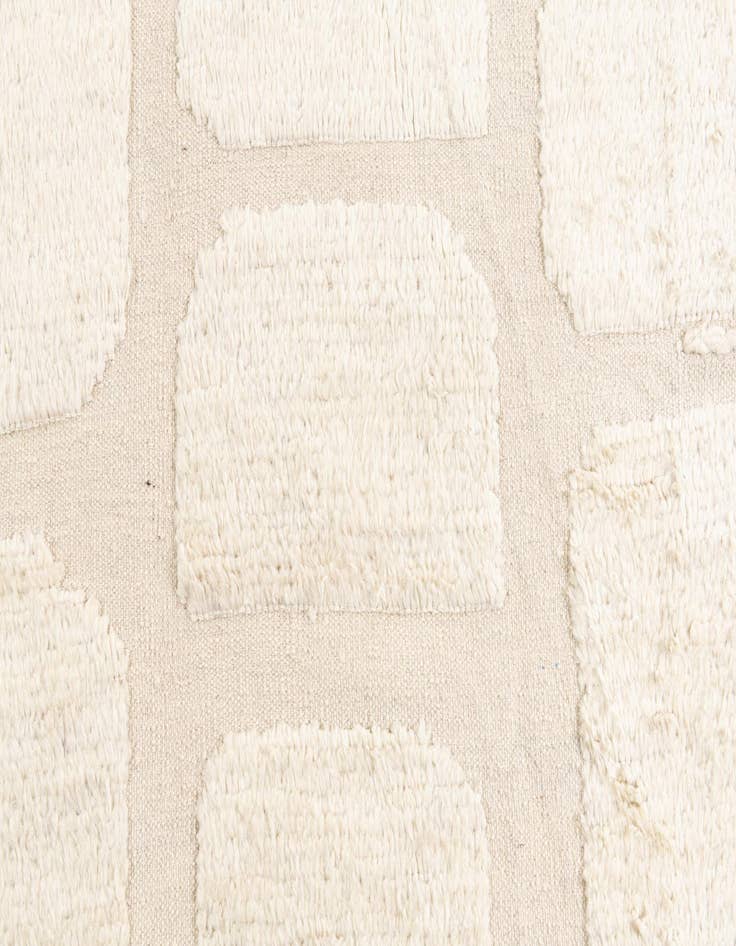 Detail image of  8' 1 x 11' 6  Hand Knotted Moroccan Wool Rug