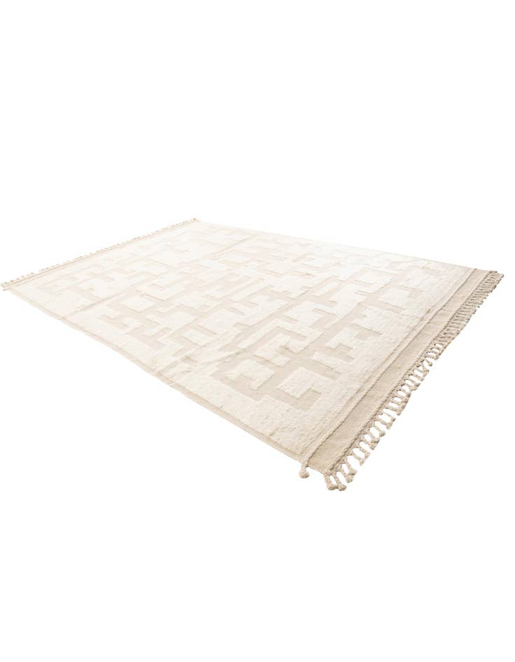 Detail image of  8' 3 x 11' 10  Hand Knotted Moroccan Wool Rug