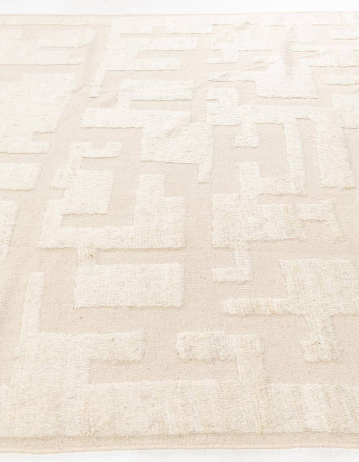 Detail image of  8' 3 x 11' 10  Hand Knotted Moroccan Wool Rug