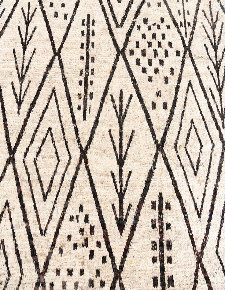 Detail image of  9' 2 x 11' 4  Hand Knotted Moroccan Wool Rug