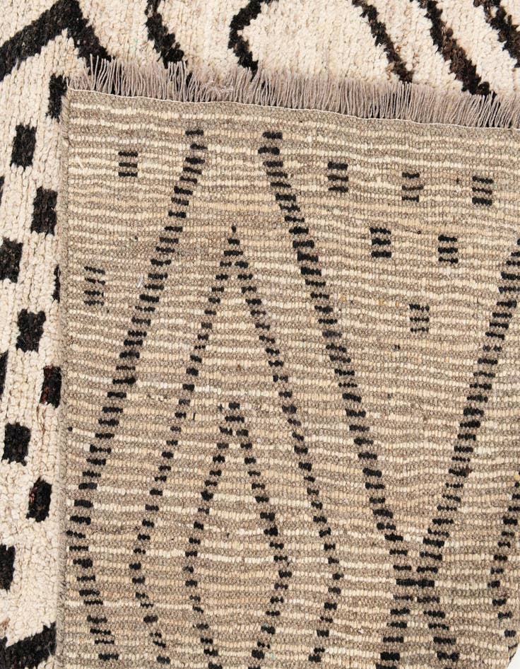 Detail image of  9' 2 x 11' 4  Hand Knotted Moroccan Wool Rug