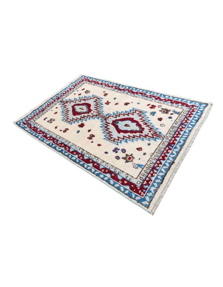 Detail image of  5' x 7' 6  Hand Knotted Moroccan Wool Rug