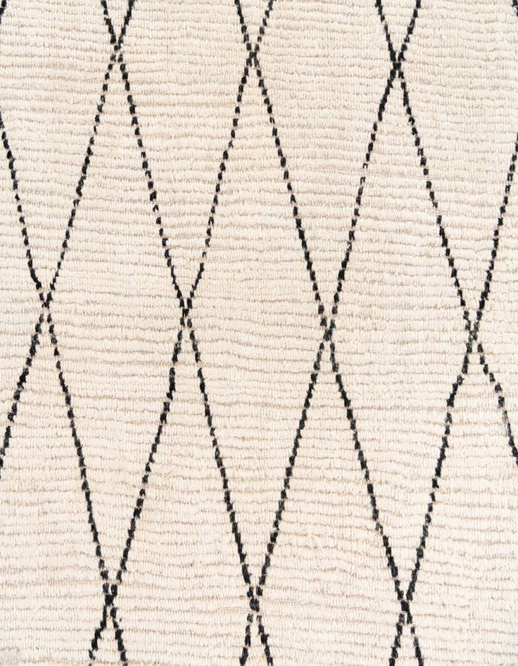 Detail image of  5' 4 x 7' 10  Hand Knotted Moroccan Wool Rug