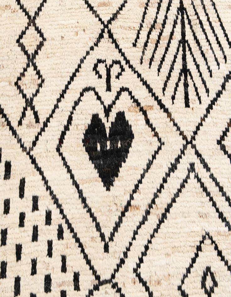 Detail image of  10' 1 x 14'  Hand Knotted Moroccan Wool Rug