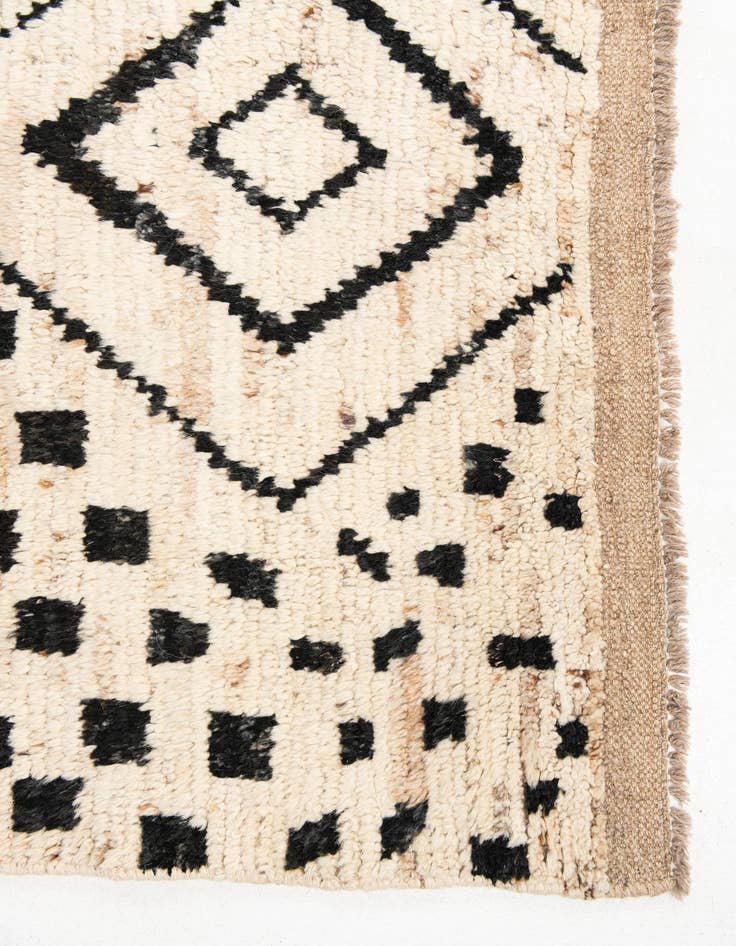 Detail image of  10' 1 x 14'  Hand Knotted Moroccan Wool Rug