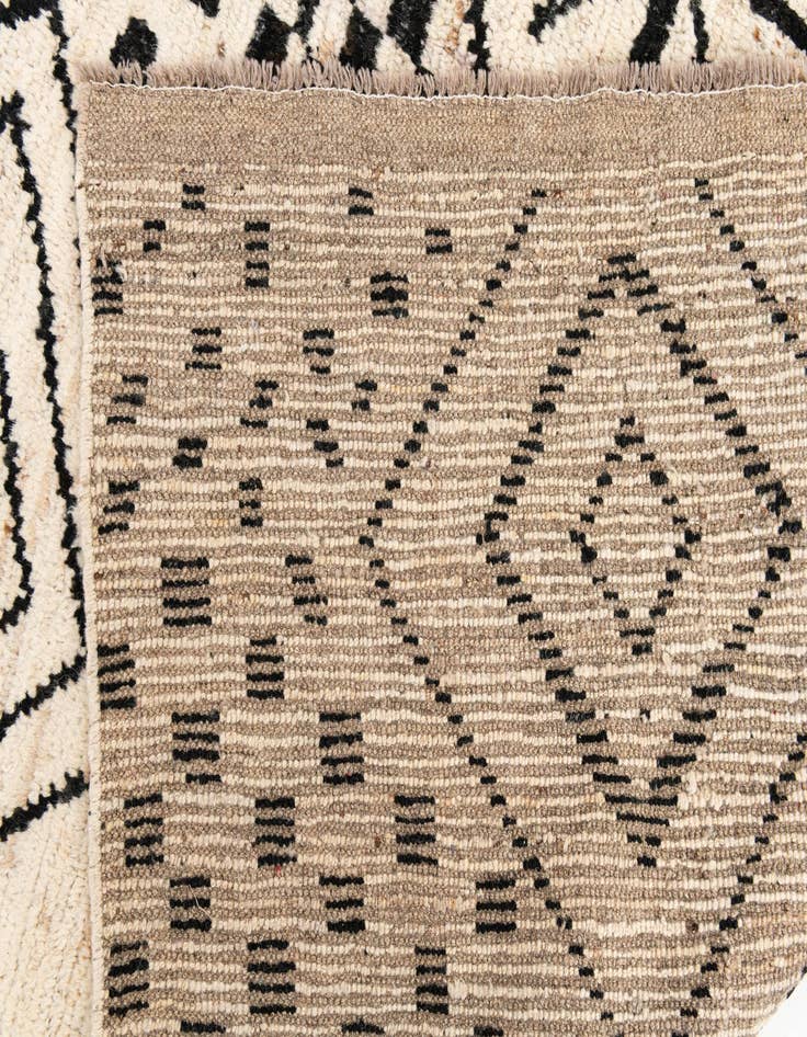 Detail image of  10' 1 x 14'  Hand Knotted Moroccan Wool Rug