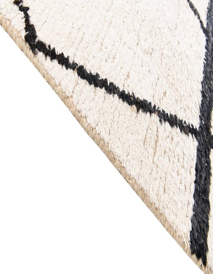 Detail image of  8' x 10'  Hand Knotted Moroccan Wool Rug