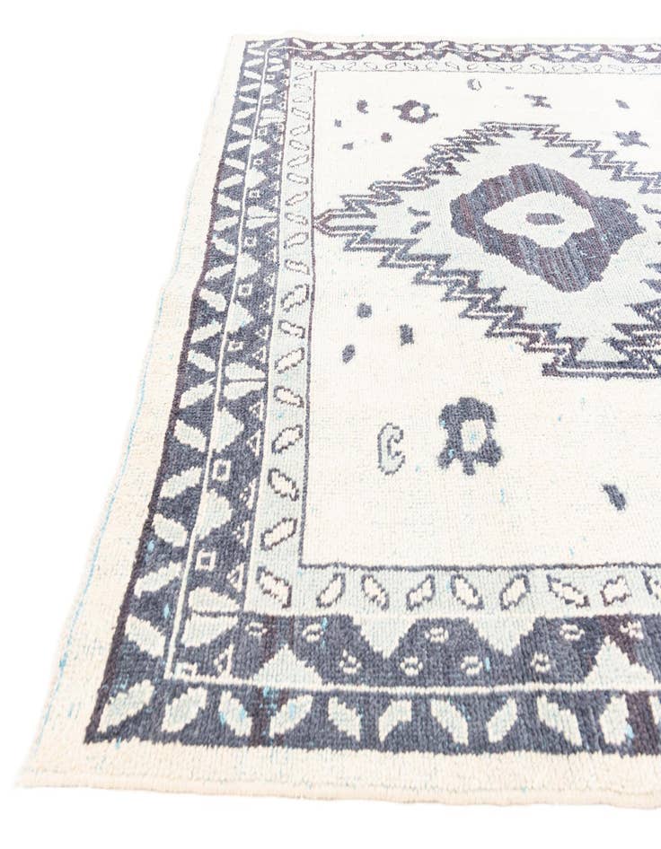 Detail image of  8' 4 x 11' 8  Hand Knotted Moroccan Wool Rug