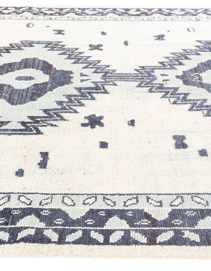 Detail image of  8' 4 x 11' 8  Hand Knotted Moroccan Wool Rug