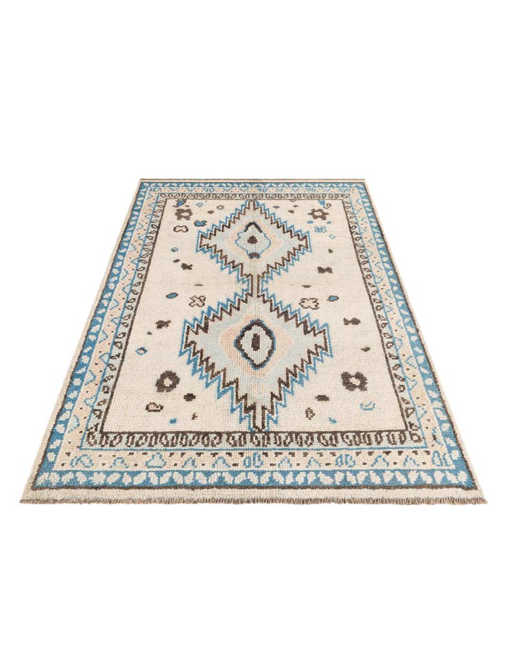 Detail image of  5' x 7' 2  Hand Knotted Moroccan Wool Rug