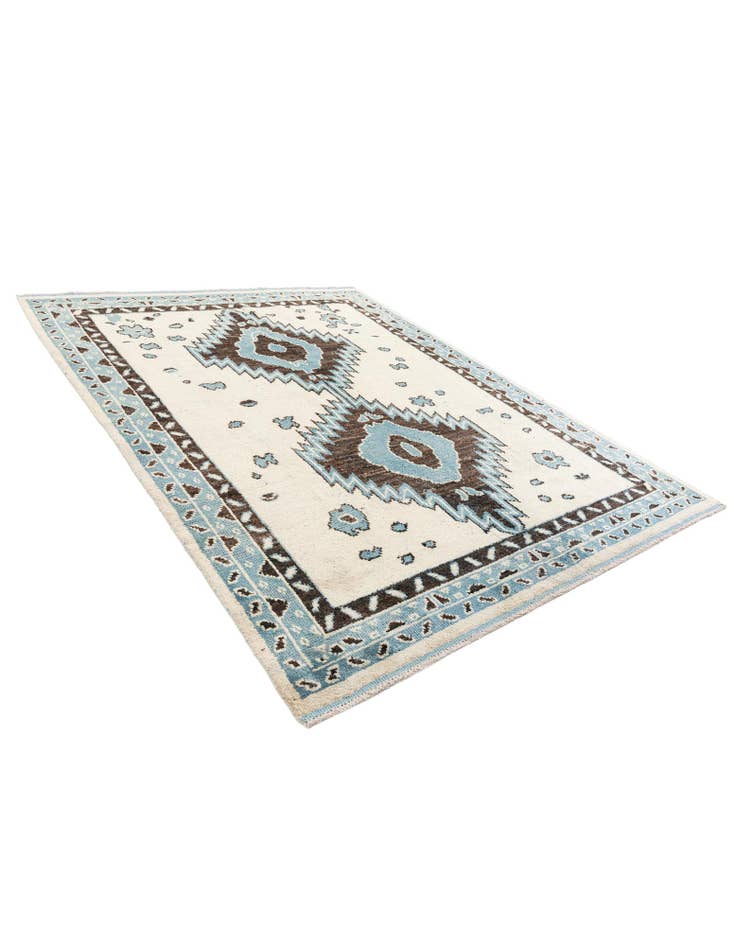 Detail image of  7' 10 x 10' 1  Hand Knotted Moroccan Wool Rug