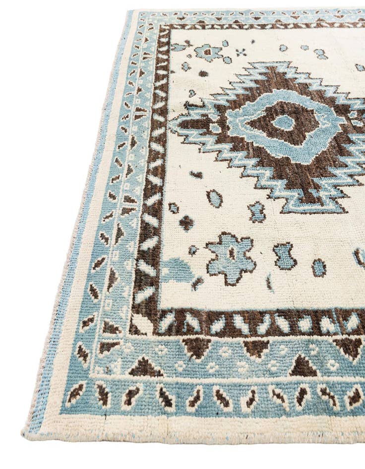Detail image of  7' 10 x 10' 1  Hand Knotted Moroccan Wool Rug