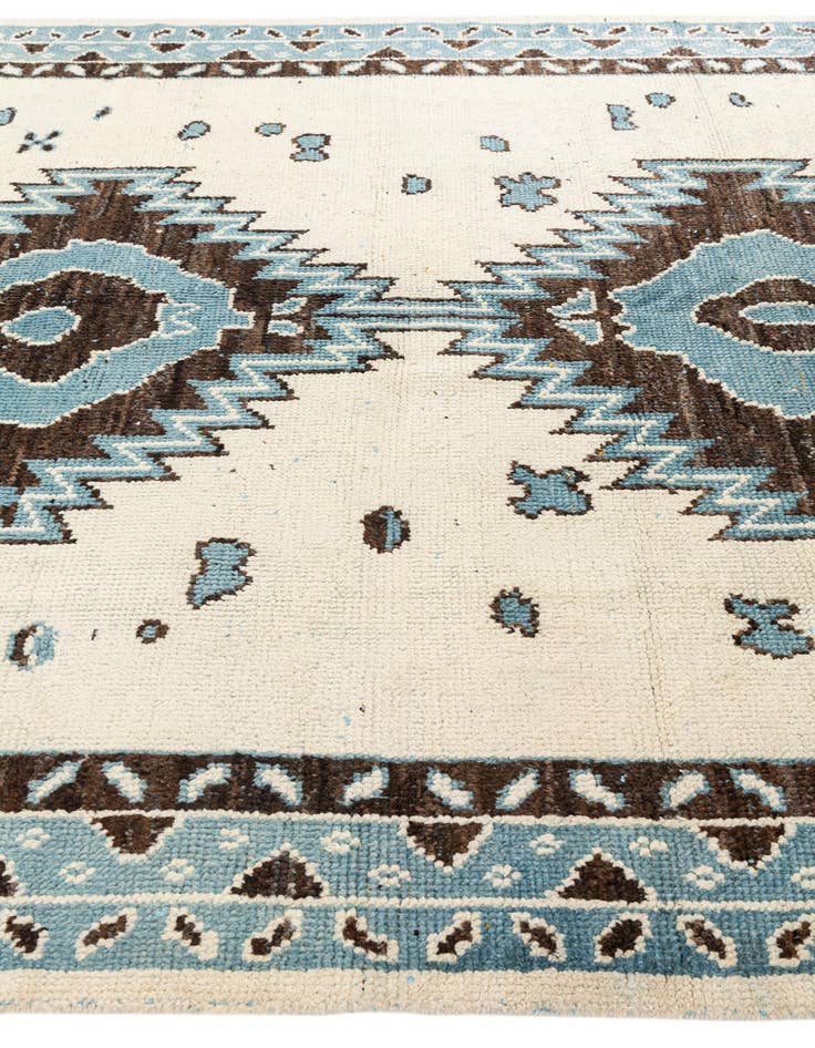Detail image of  7' 10 x 10' 1  Hand Knotted Moroccan Wool Rug