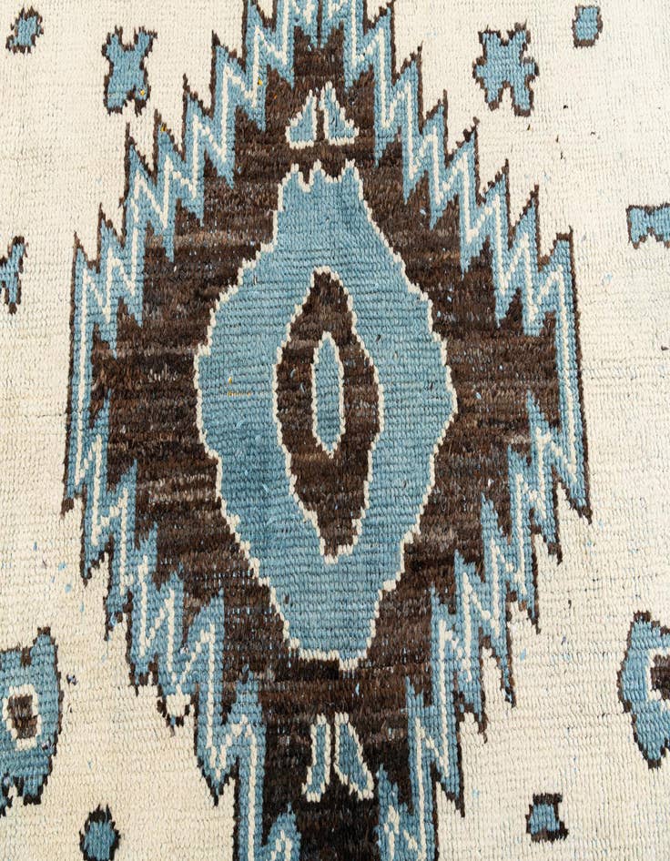Detail image of  7' 10 x 10' 1  Hand Knotted Moroccan Wool Rug