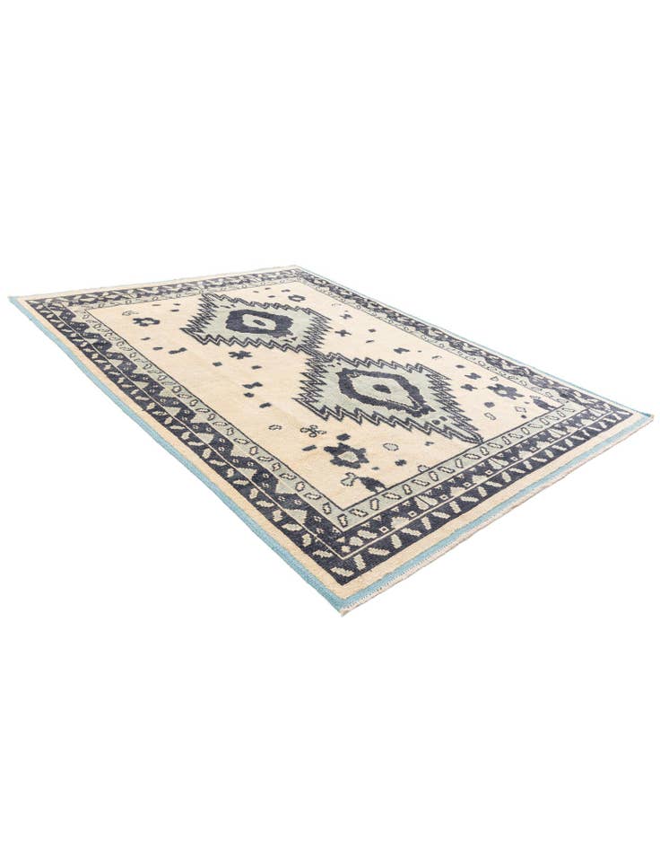 Detail image of  7' 9 x 10' 3  Hand Knotted Moroccan Wool Rug