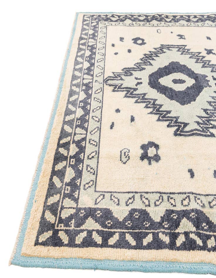 Detail image of  7' 9 x 10' 3  Hand Knotted Moroccan Wool Rug