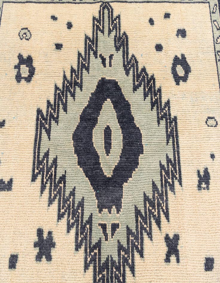Detail image of  7' 9 x 10' 3  Hand Knotted Moroccan Wool Rug