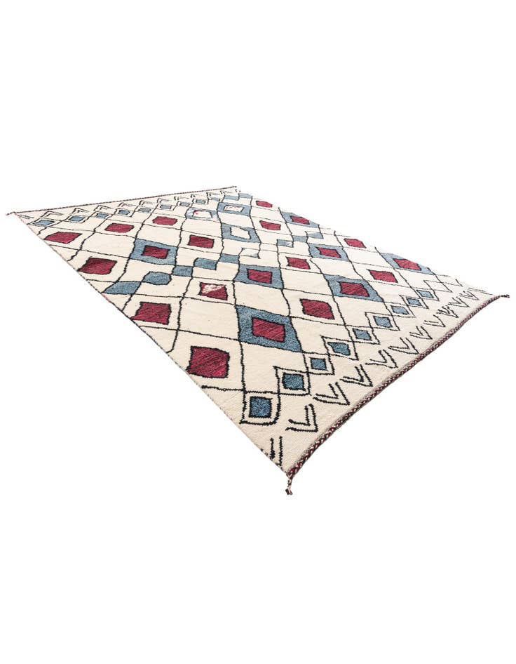 Detail image of  9' x 11' 10  Hand Knotted Moroccan Wool Rug