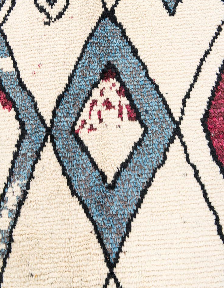 Detail image of  9' x 11' 10  Hand Knotted Moroccan Wool Rug