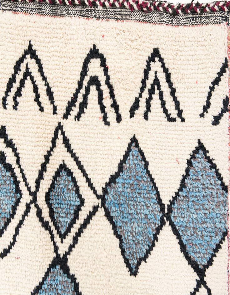 Detail image of  9' x 11' 10  Hand Knotted Moroccan Wool Rug