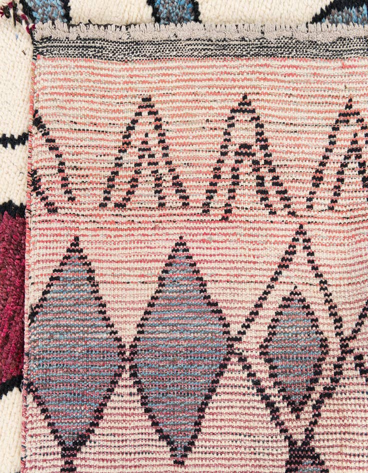 Detail image of  9' x 11' 10  Hand Knotted Moroccan Wool Rug