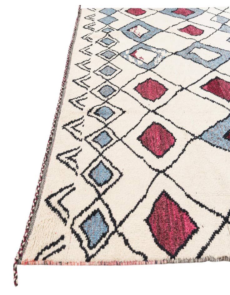Detail image of  9' x 11' 10  Hand Knotted Moroccan Wool Rug