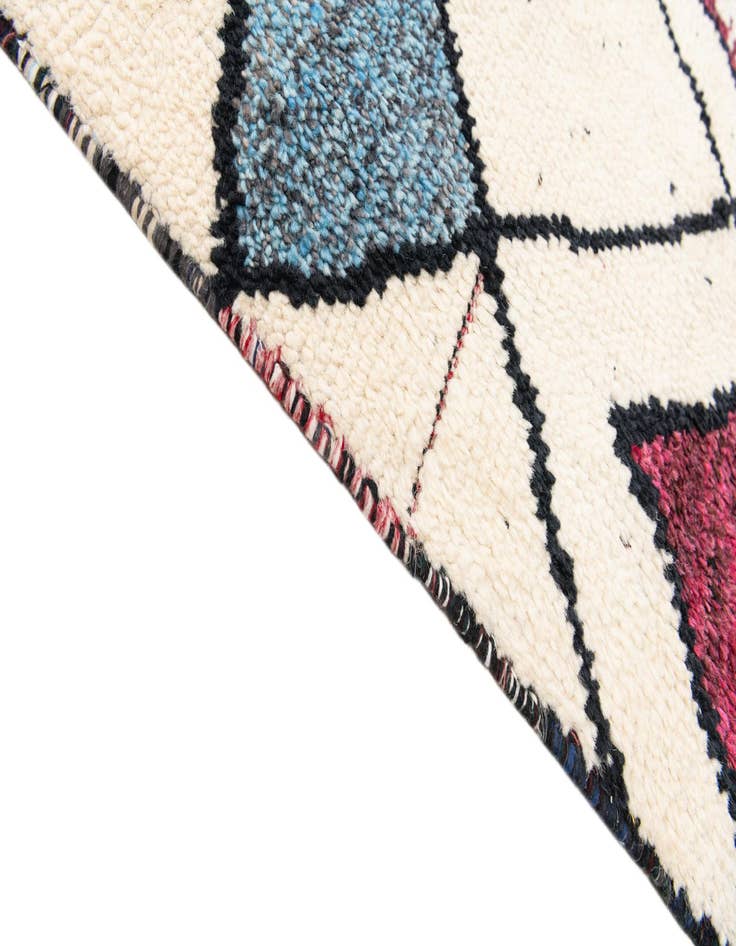 Detail image of  9' x 11' 10  Hand Knotted Moroccan Wool Rug