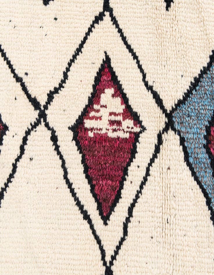 Detail image of  9' x 11' 10  Hand Knotted Moroccan Wool Rug