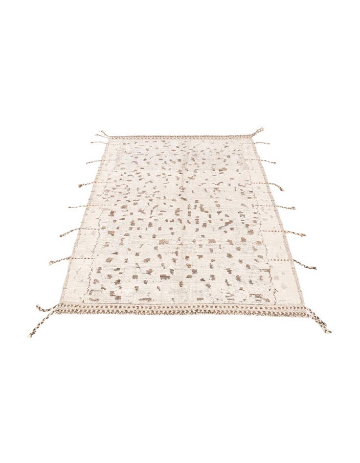 Detail image of  5' 2 x 7' 4  Hand Knotted Moroccan Wool Rug