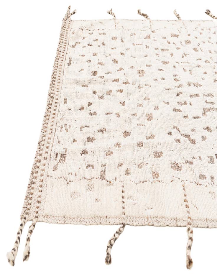 Detail image of  5' 2 x 7' 4  Hand Knotted Moroccan Wool Rug