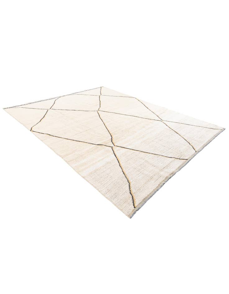 Detail image of  8' x 9' 10  Hand Knotted Moroccan Wool Rug