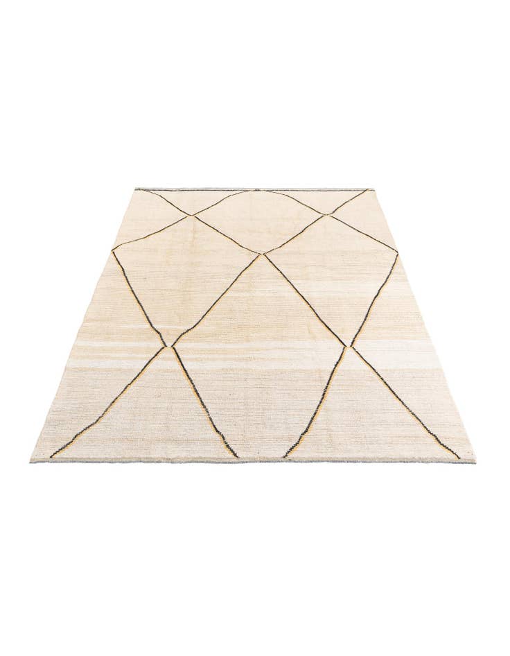 Detail image of  8' x 9' 10  Hand Knotted Moroccan Wool Rug