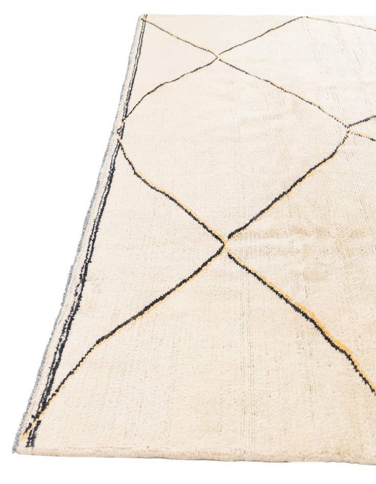 Detail image of  8' x 9' 10  Hand Knotted Moroccan Wool Rug