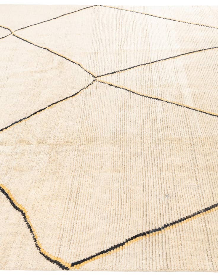 Detail image of  8' x 9' 10  Hand Knotted Moroccan Wool Rug