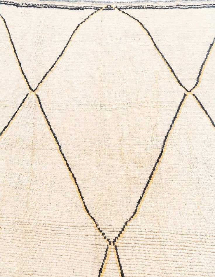 Detail image of  8' x 9' 10  Hand Knotted Moroccan Wool Rug