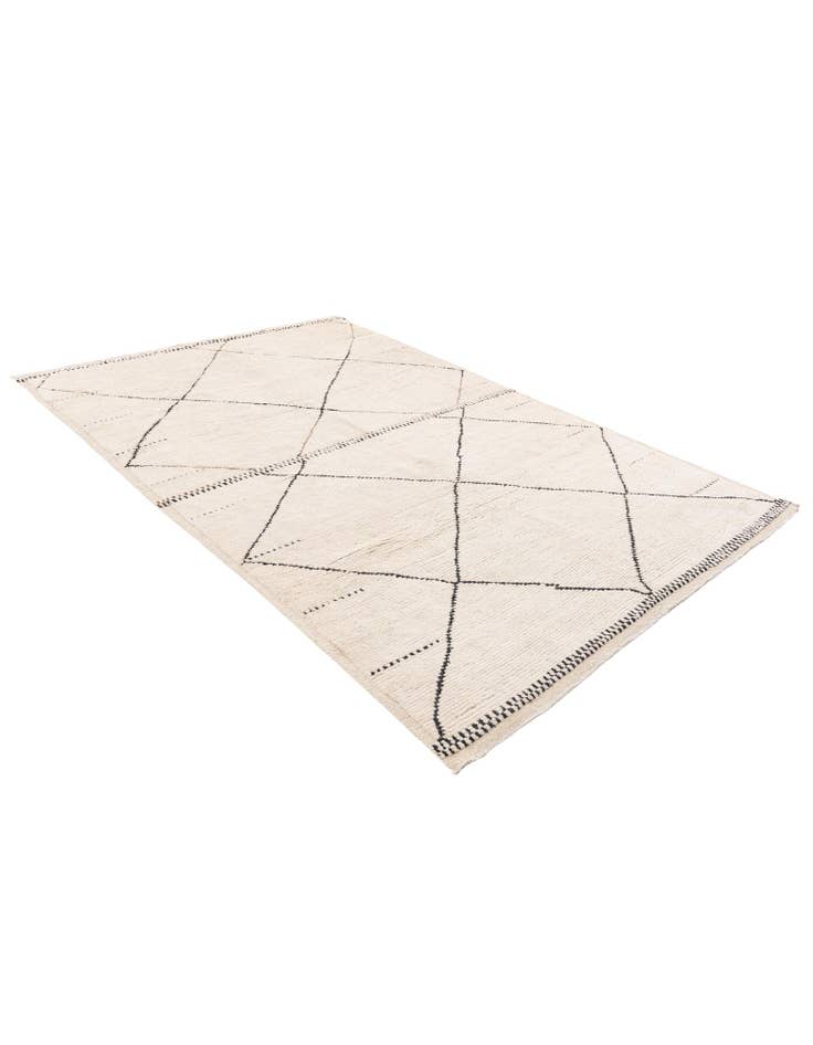 Detail image of  6' 3 x 9' 5  Hand Knotted Moroccan Wool Rug