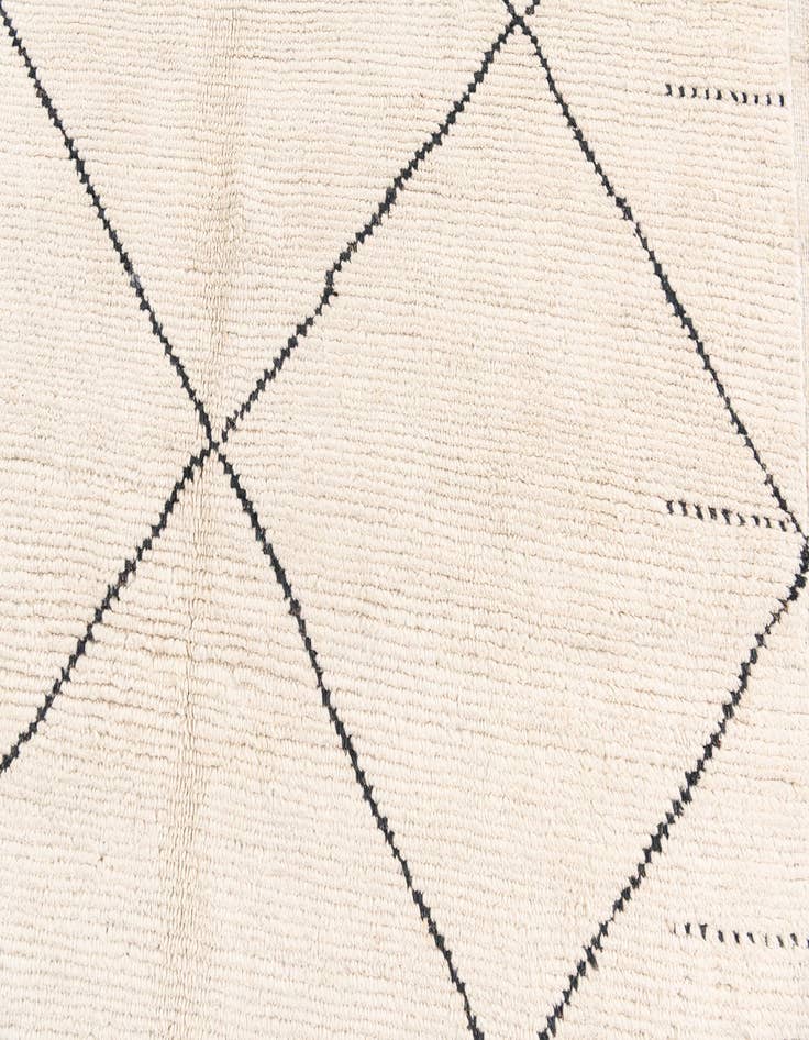 Detail image of  6' 3 x 9' 5  Hand Knotted Moroccan Wool Rug