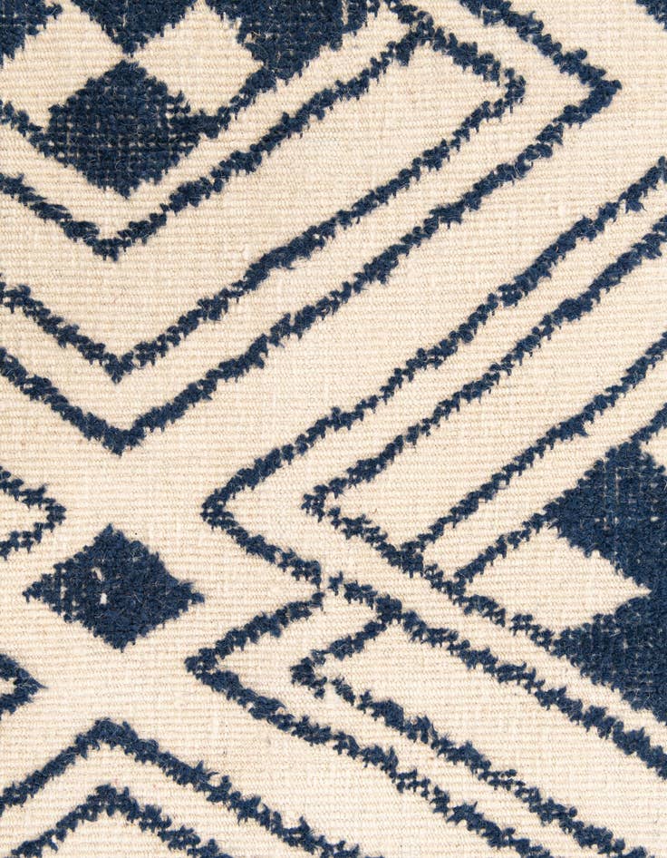 Detail image of  9' x 12' 2  Hand Knotted Moroccan Wool Rug