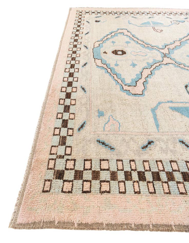 Detail image of  8' 9 x 10' 5  Hand Knotted Moroccan Wool Rug