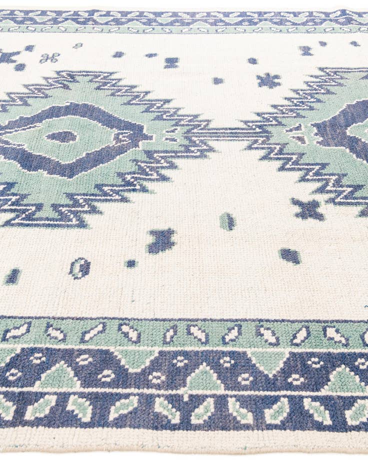 Detail image of  7' 10 x 9' 10  Hand Knotted Moroccan Wool Rug