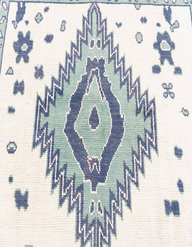 Detail image of  7' 10 x 9' 10  Hand Knotted Moroccan Wool Rug