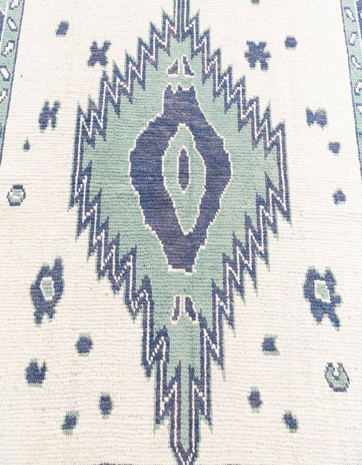 Detail image of  7' 10 x 9' 10  Hand Knotted Moroccan Wool Rug