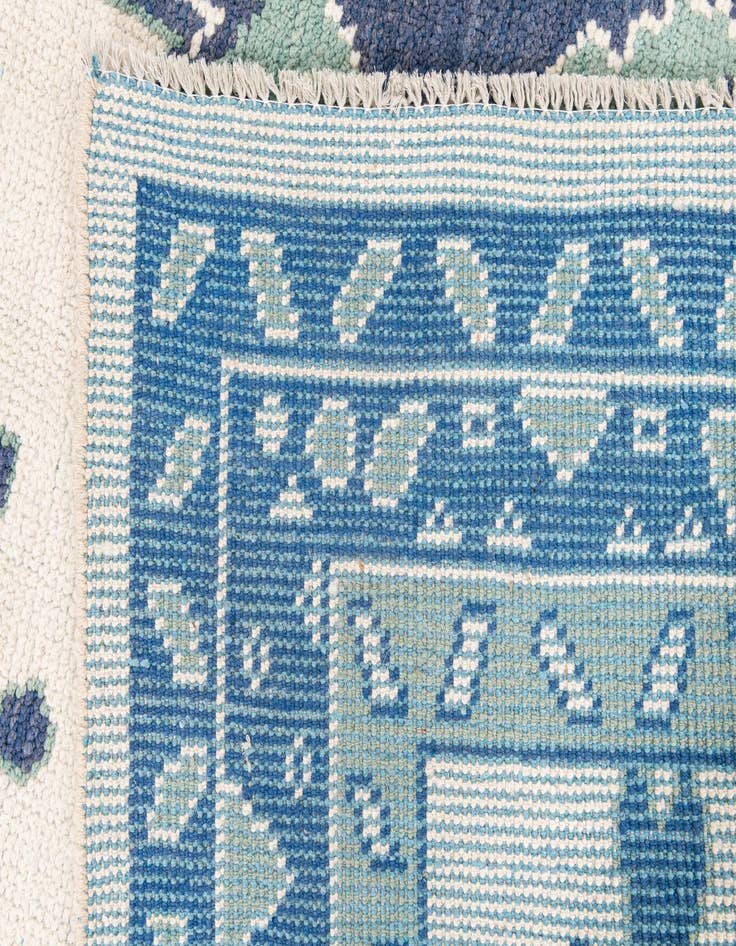 Detail image of  7' 10 x 9' 10  Hand Knotted Moroccan Wool Rug