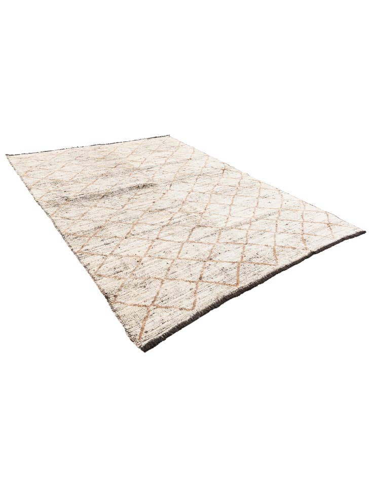 Detail image of  5' 2 x 7'  Hand Knotted Moroccan Wool Rug