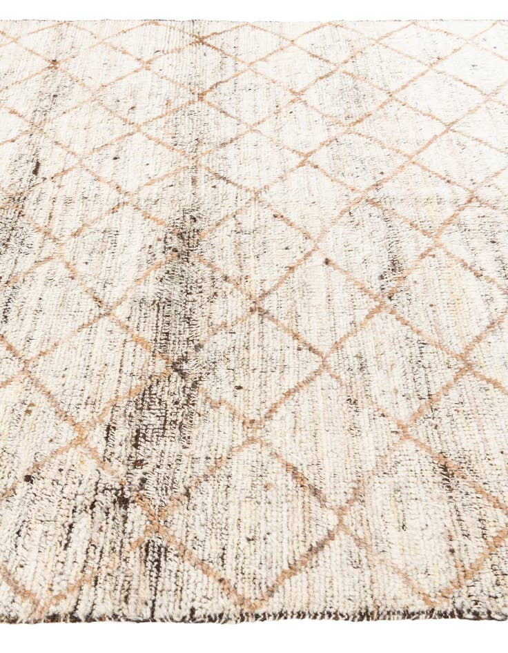 Detail image of  5' 2 x 7'  Hand Knotted Moroccan Wool Rug