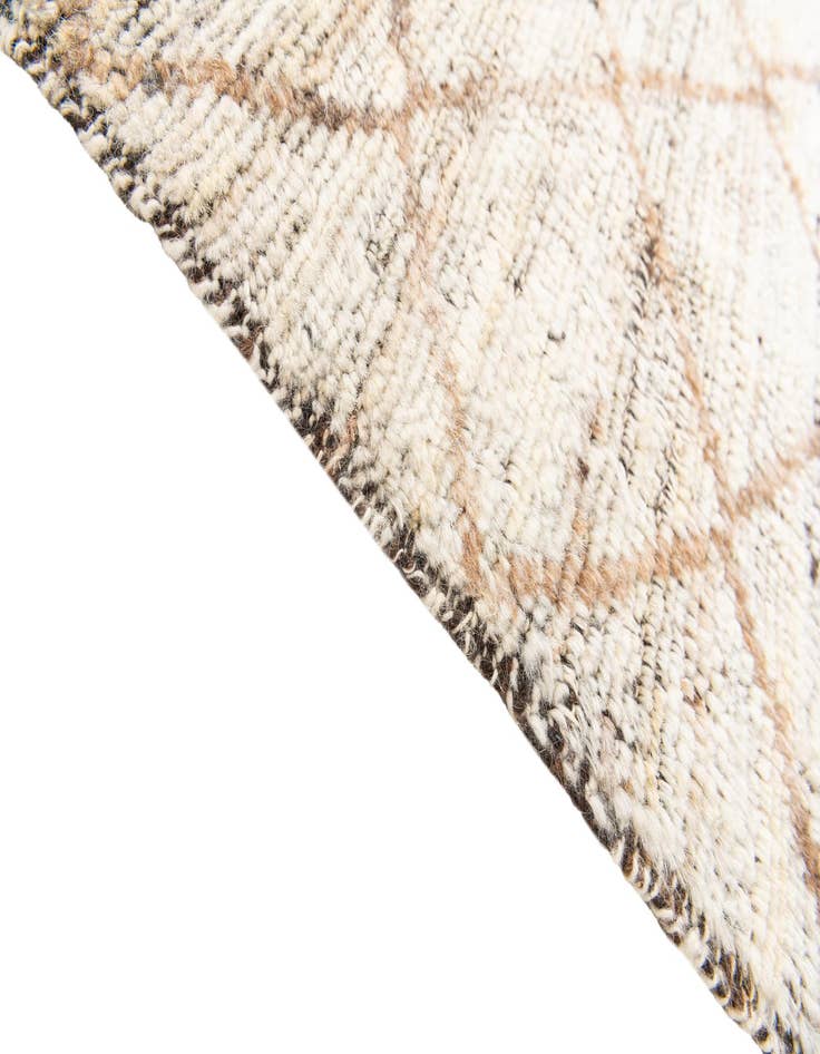 Detail image of  5' 2 x 7'  Hand Knotted Moroccan Wool Rug